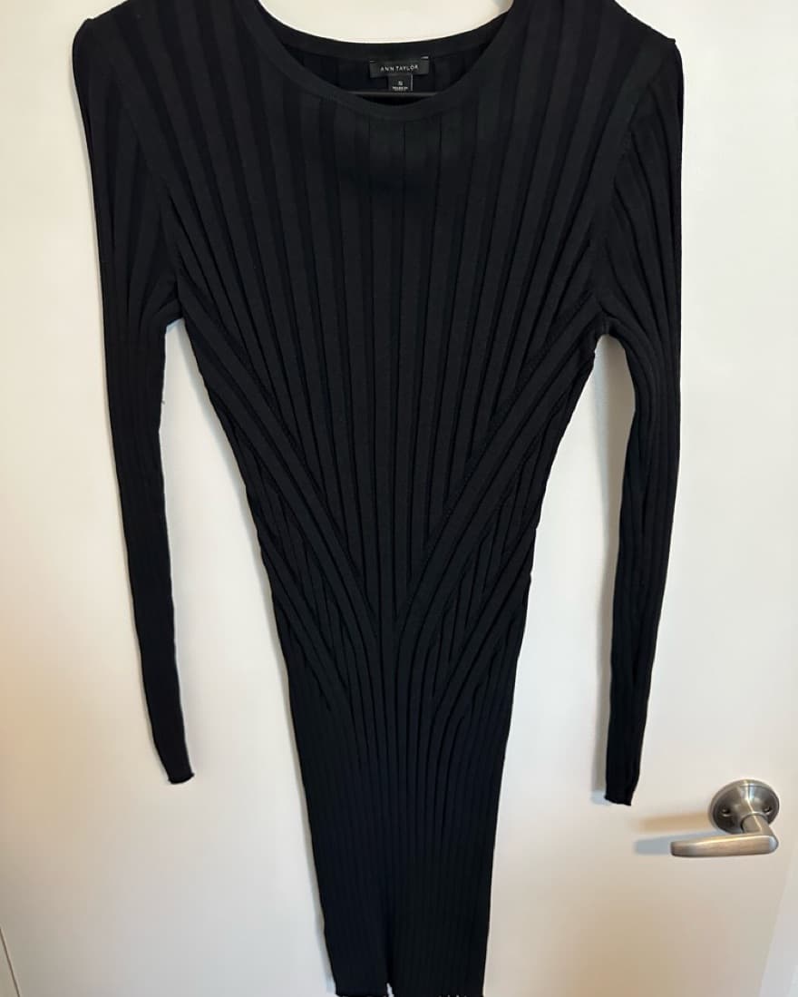 Ann Taylor Black Knit dress - Image 1