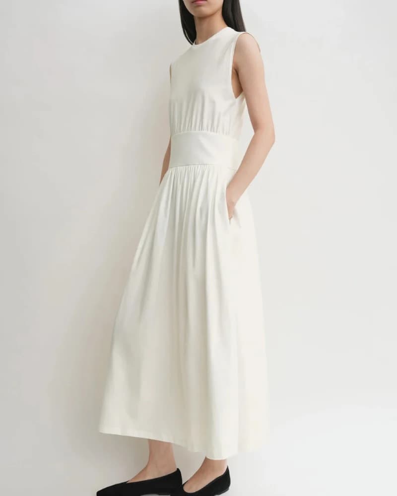Toteme cream Jersey Dress - Image 1