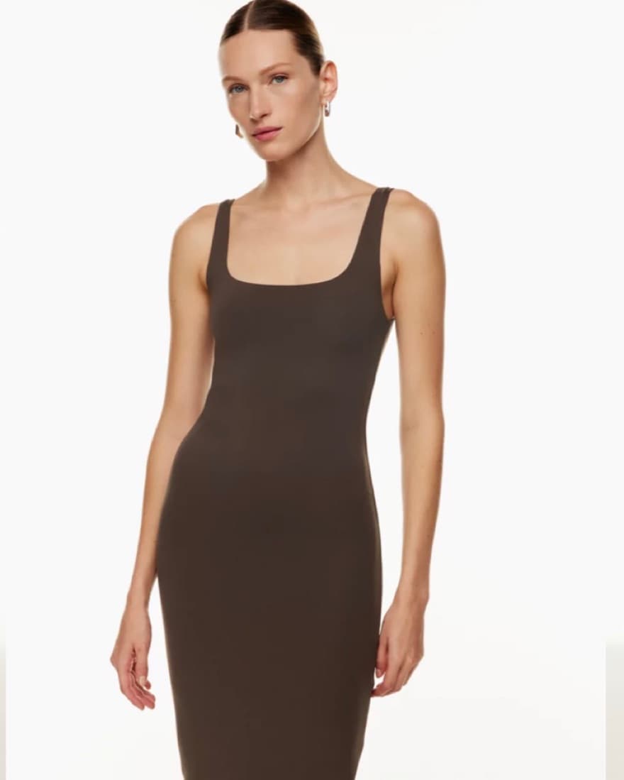 Aritzia Contour Squareneck Midi Dress - Image 2