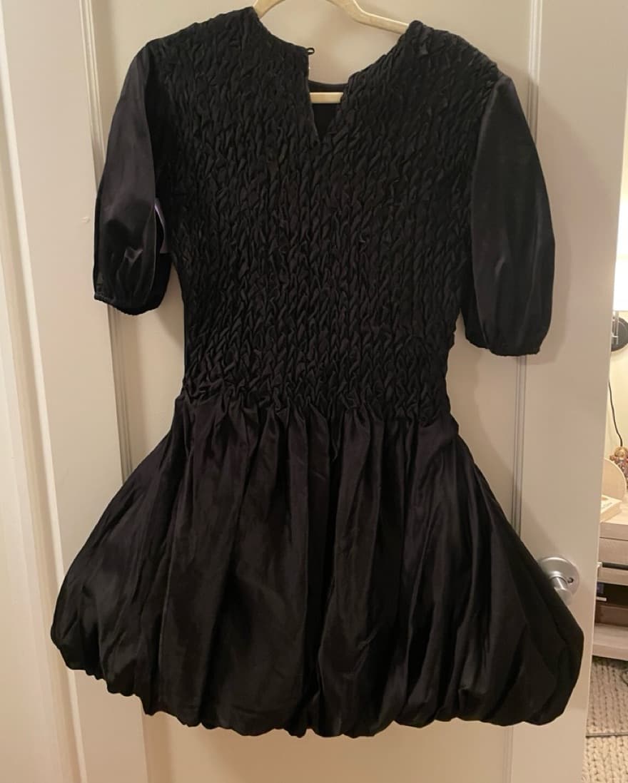 Merlette Opus Smocked Cotton/Silk Dress - Image 4