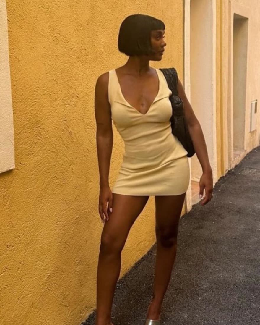 Aya Muse Viral Yellow Mini Dress - Image 3