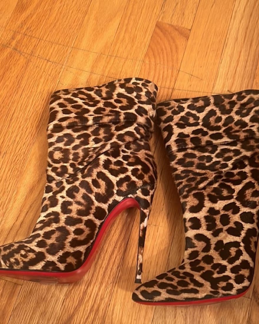 Christian Louboutin Leopard Bootie  - Image 2