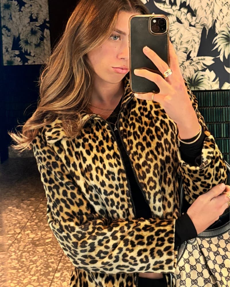 Vitage Real Hair cheetah jacket  - Image 2