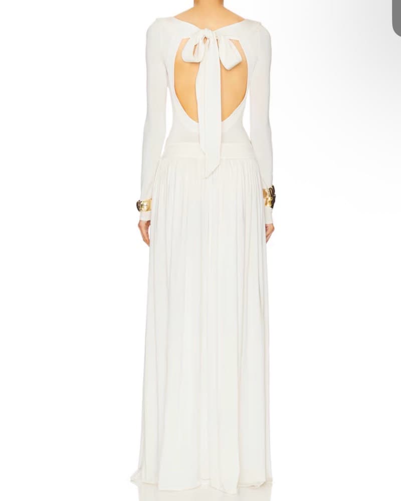 Helsa Aesther Maxi White Gown - Image 3