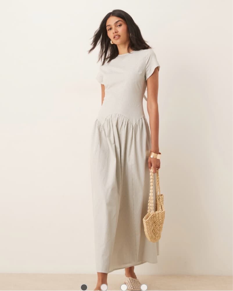 Striped Maxi Dress  - Image 1