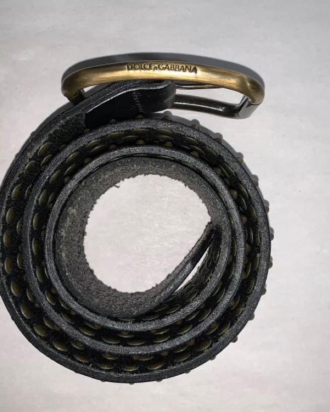 DOLCE GABBANA studded belt XL - Image 5