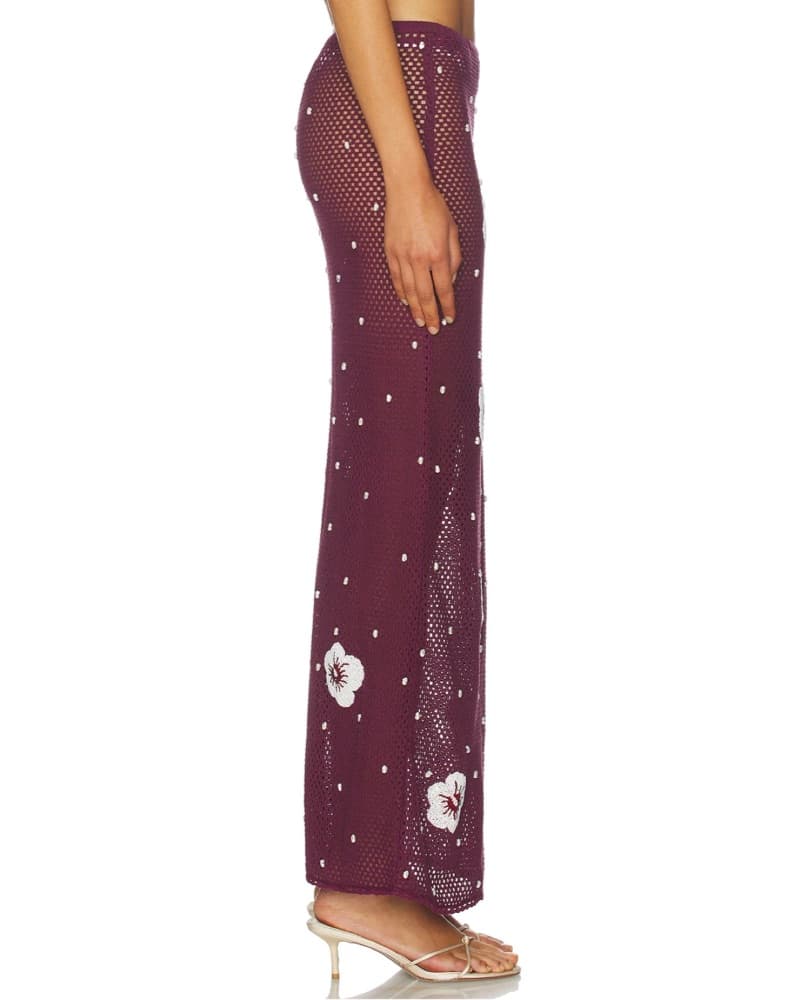 Floral Mesh Skirt Coverup - Image 3