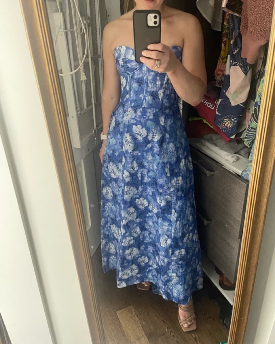 Bardot Floral Midi Dress - Image 2