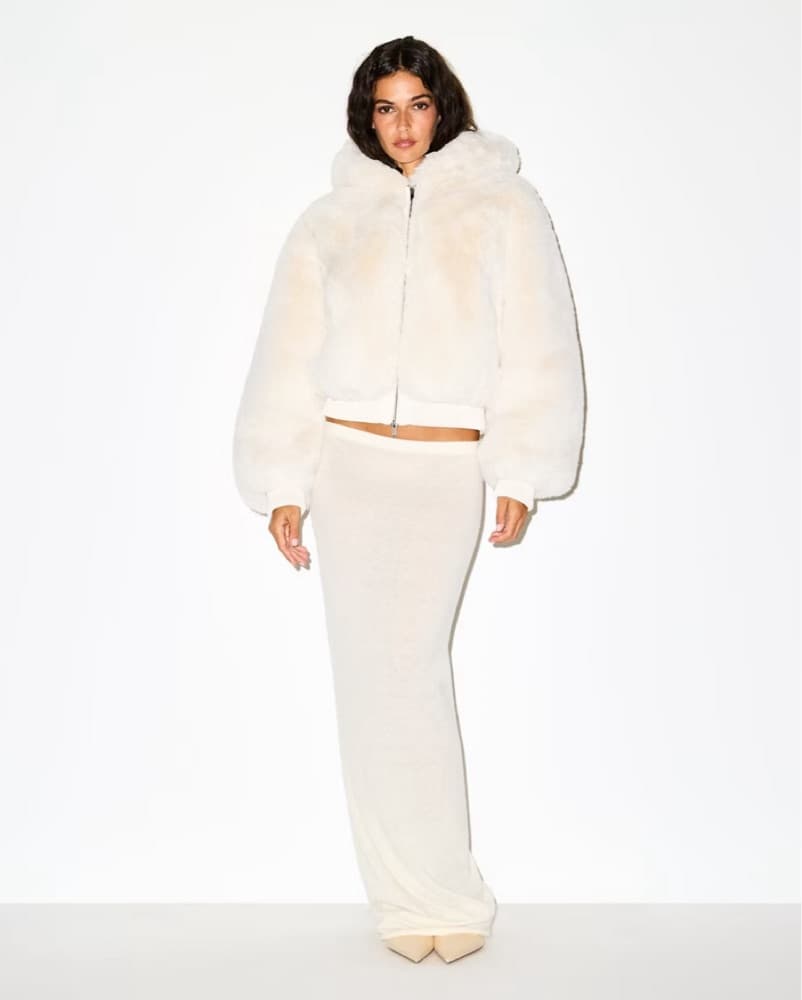 Skims Faux fur Zip Up Jacket  - Image 1