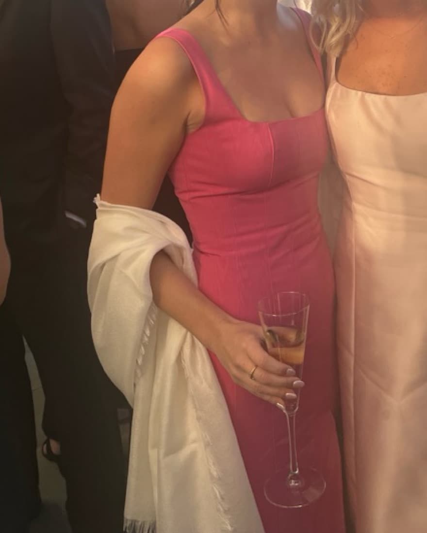 Staud pink Portrait Dress - Image 3