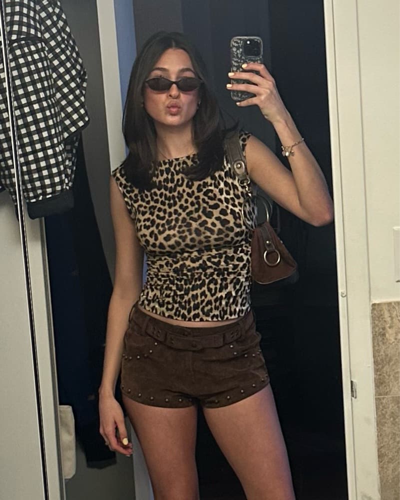 Brown Suede Shorts - Image 4