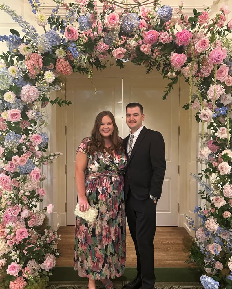 Vibrant Floral Midi Dress  - Image 2