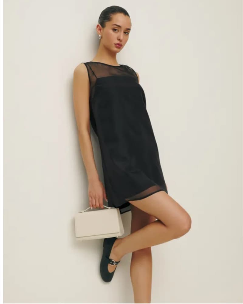 Elegant Black Mesh Dress - Image 2