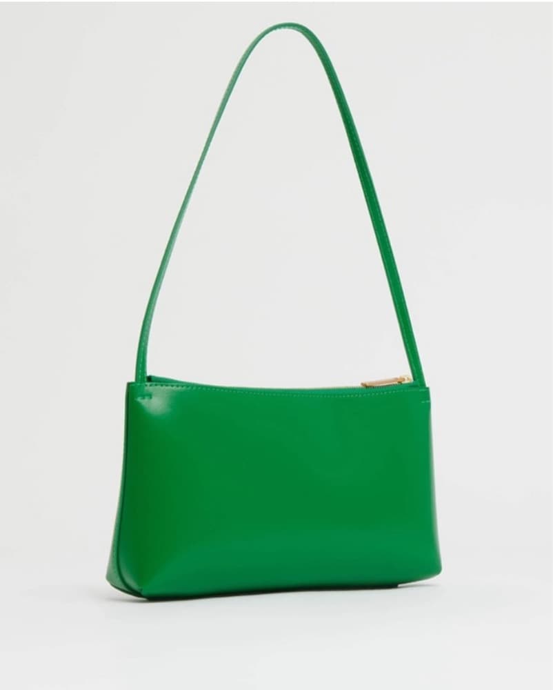 Chic Emerald Green Leather shoulder bag - Image 2