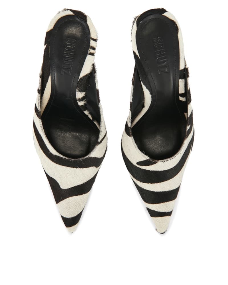 Sienna Mule Pump In Zebra  - Image 4