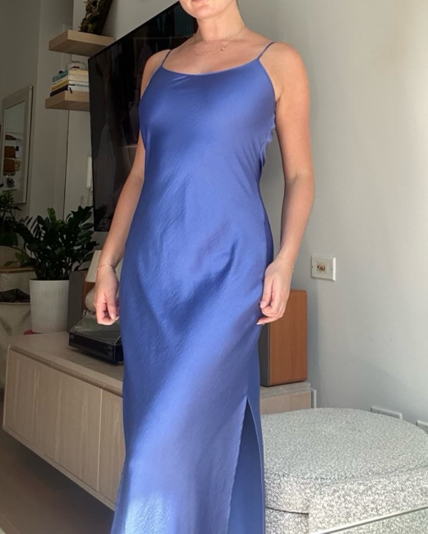 Handmade Silk Maxi Dress - Image 1