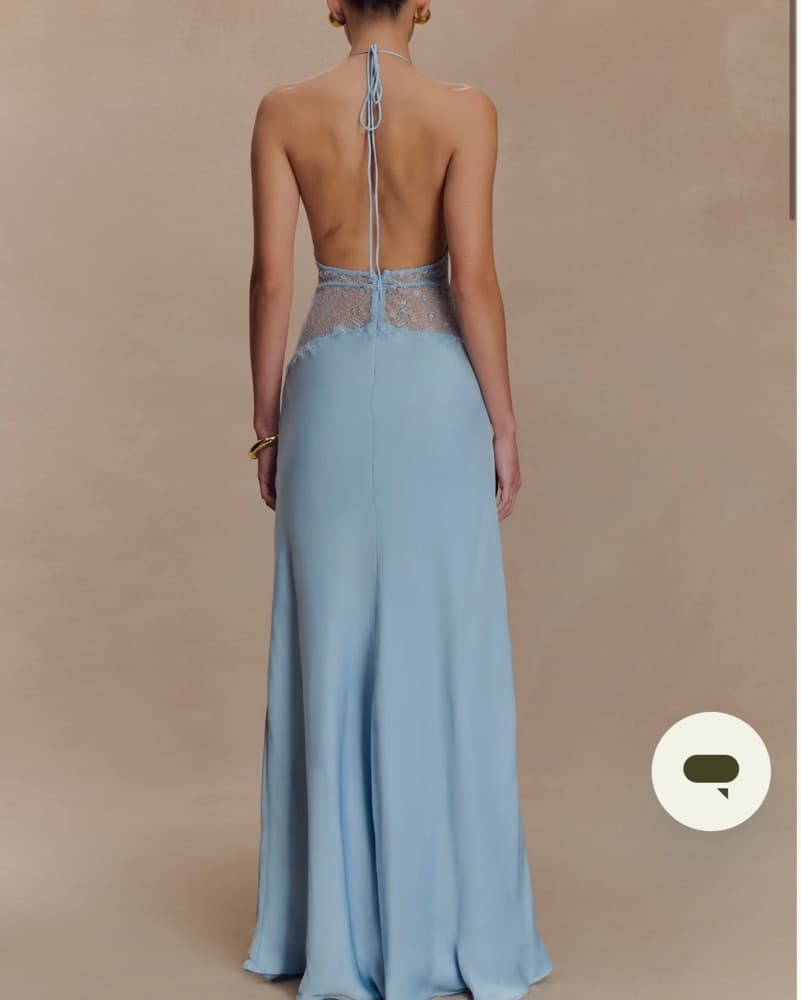 Elegant Halter Neck Maxi Dress - Image 2