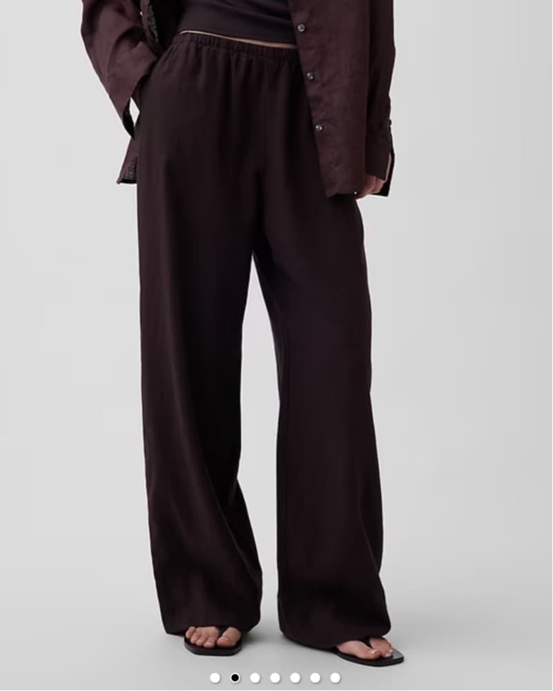 Gap Linen Wide Leg Pants - Image 3