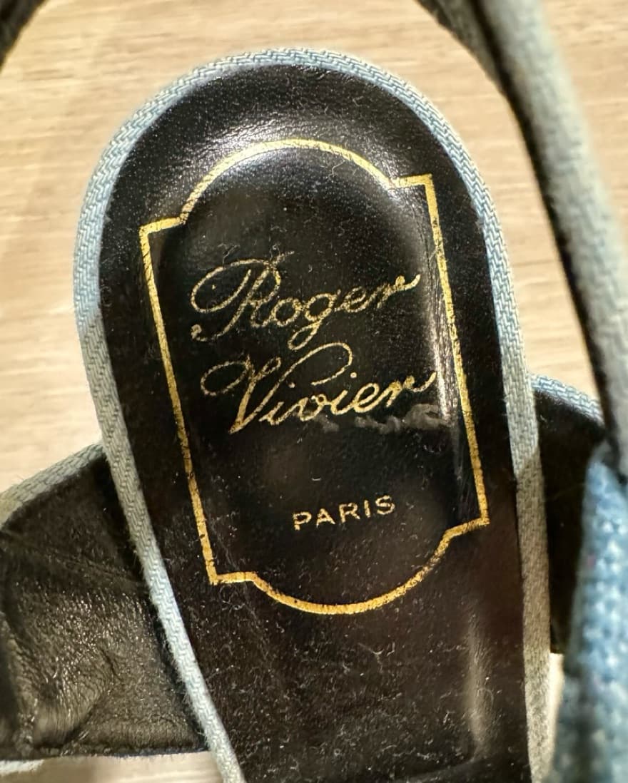 Roger Vivier Daisy Denim Platform Sandal - Image 2