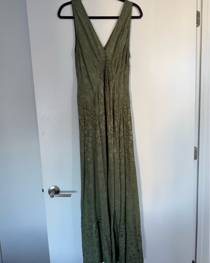 Olive Green Floor Length Dress From Zara - Image 3