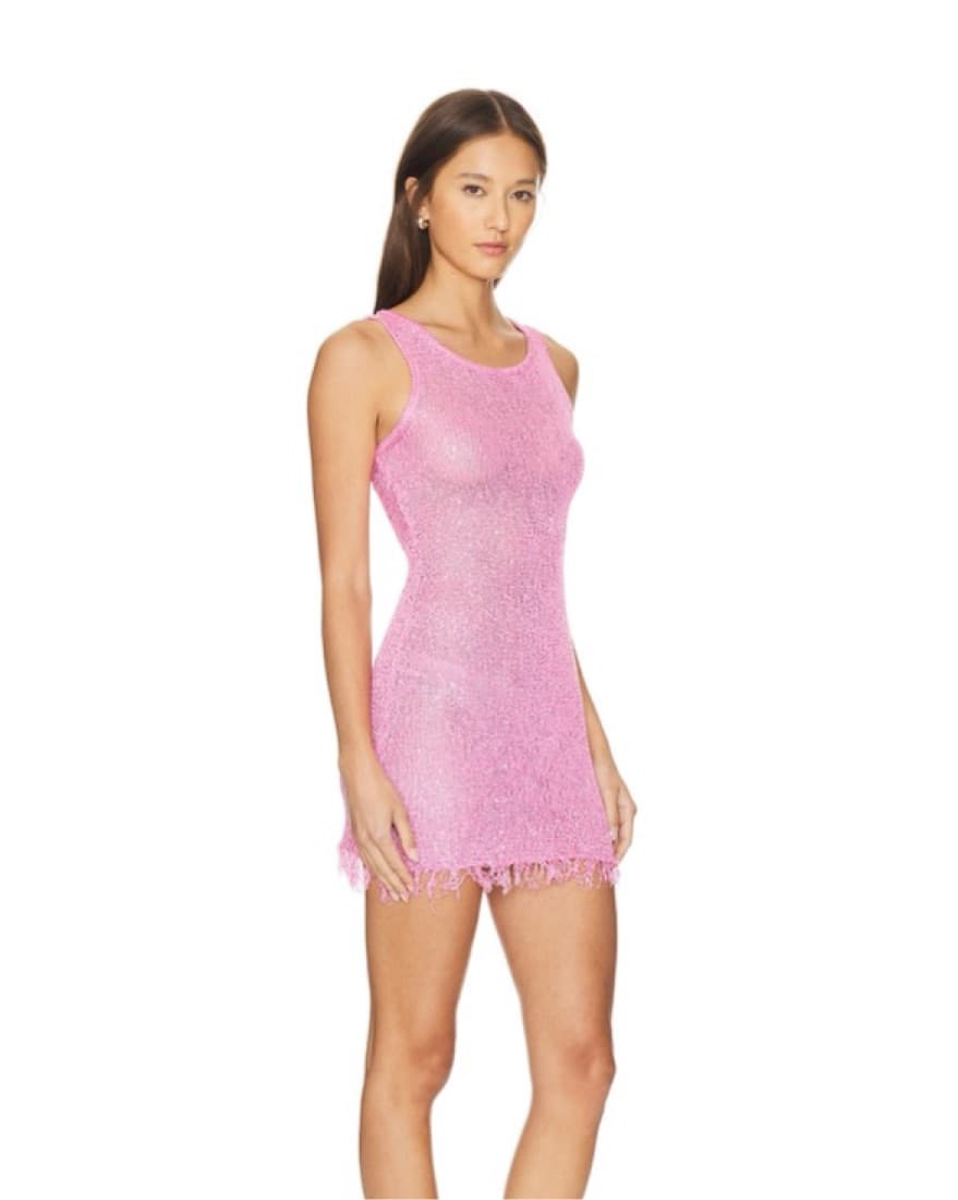 Asta Resort Pink Sequin Mini Dress  - Image 2