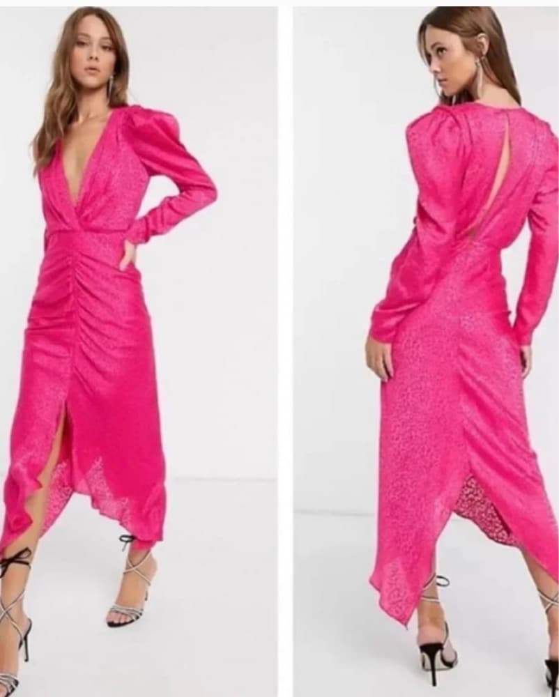 Ronny Kobo Astrid Dress- Hot Pink - Image 1