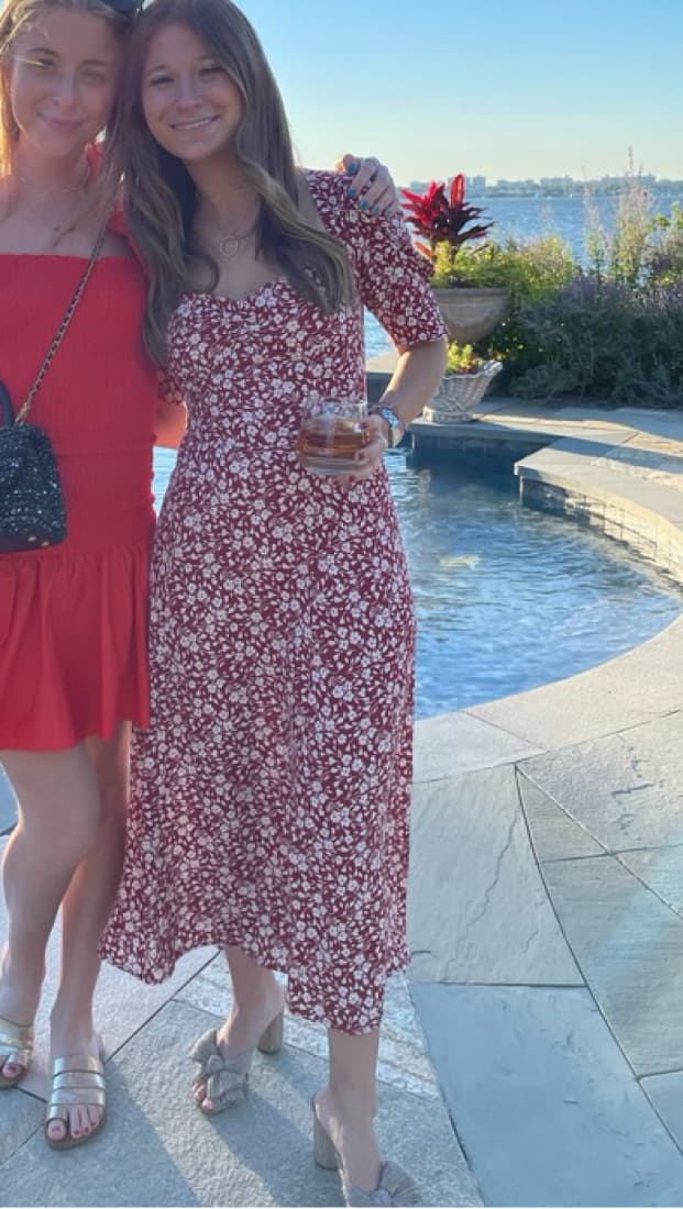 Reformation Floral Midi Dress - Image 1