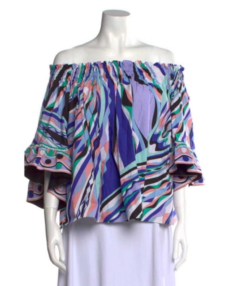 Pucci Ruffle Top - Image 1