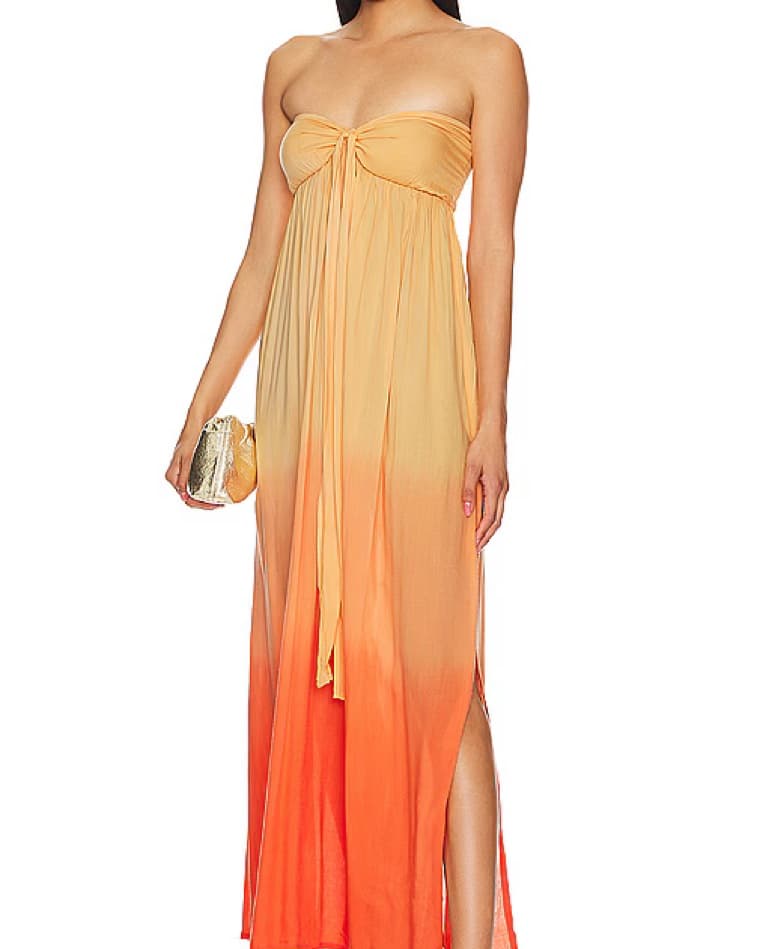 x REVOLVE Mele Maxi Dress in Sunset Ombr - Image 1