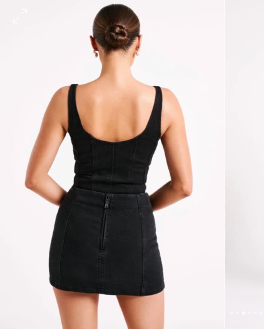 Meshki Black Denim Set  - Image 2