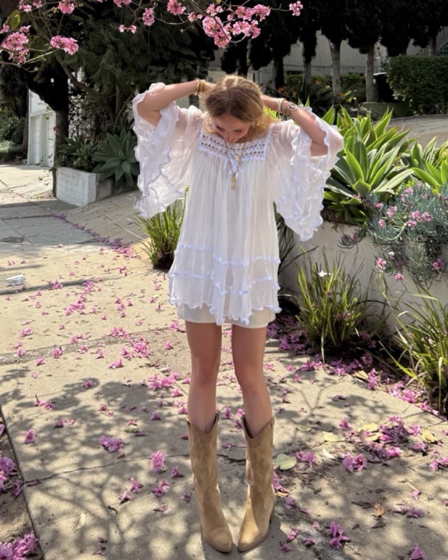 Boho angel blouse/mini dress  - Image 2