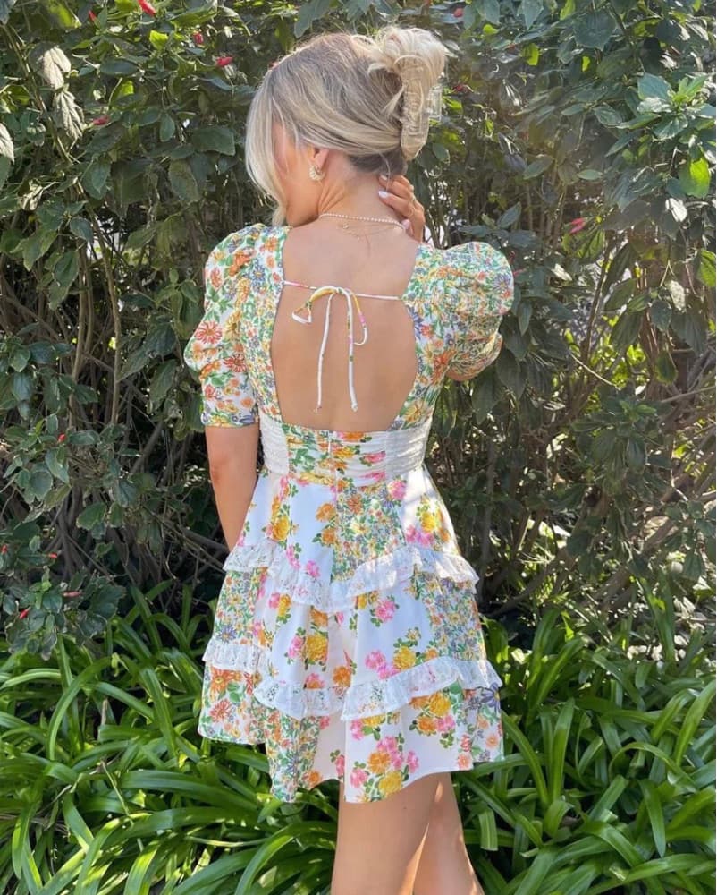 For Love & Lemons Rosalyn Mini Dress - Image 3