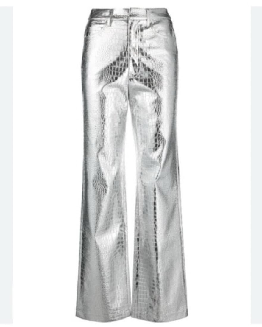 ROTATE  - Metallic Wide-Leg Pants - Image 3