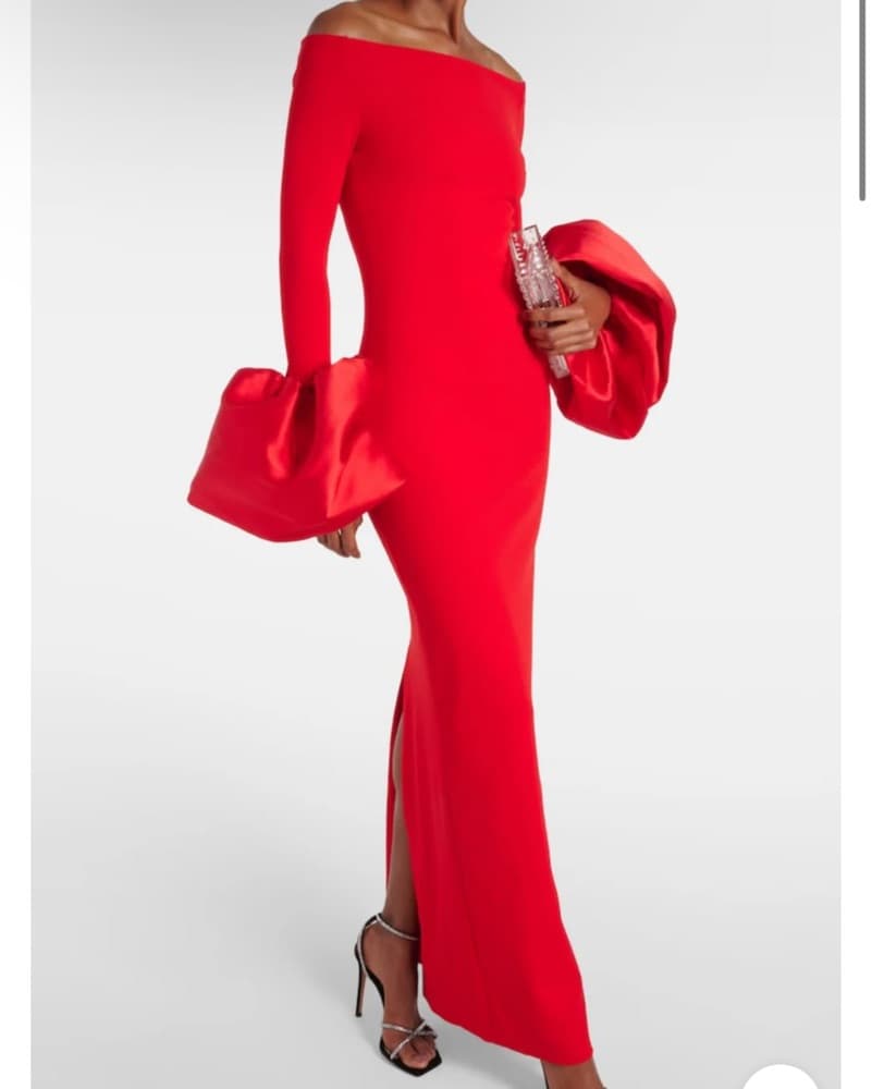 SeenSense Red Maxi Long Dress - Image 1