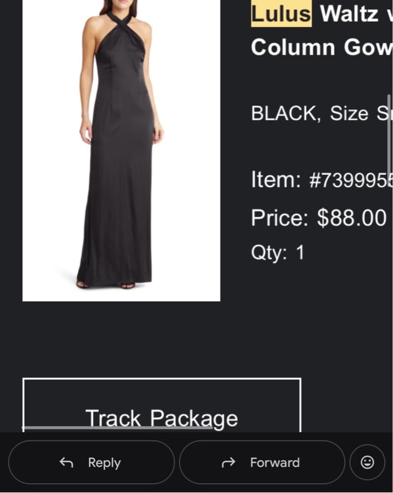 Sleek and Sophisticated Column Gown - Image 3