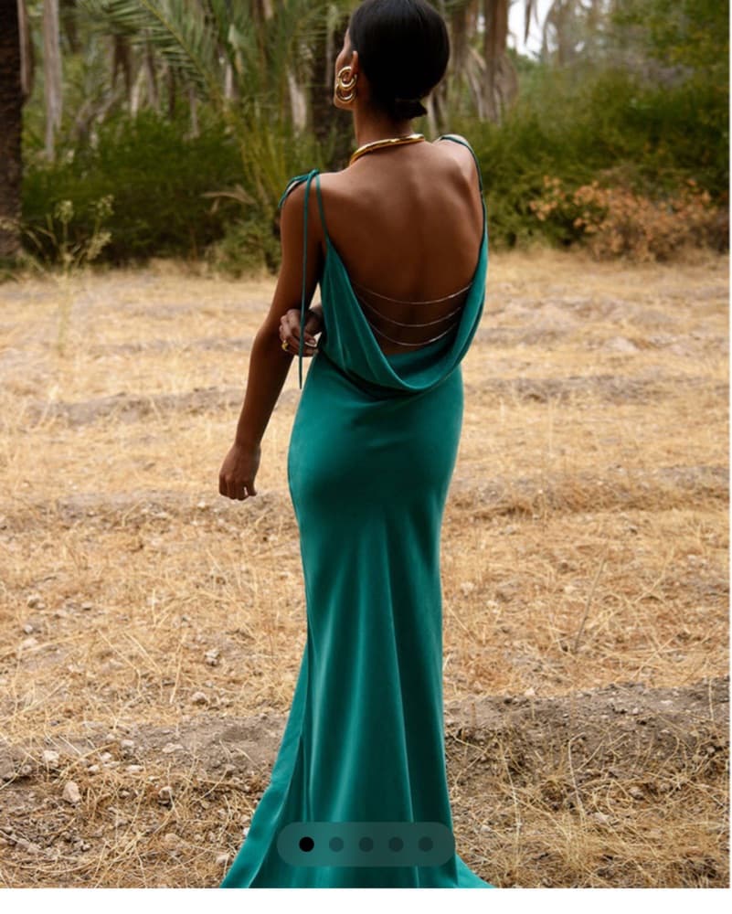 Green Rat & Boa Dress - Image 3