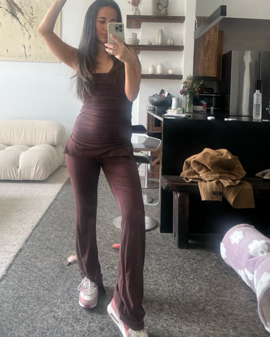 Annalise Pant Set- Chocolate - Image 4
