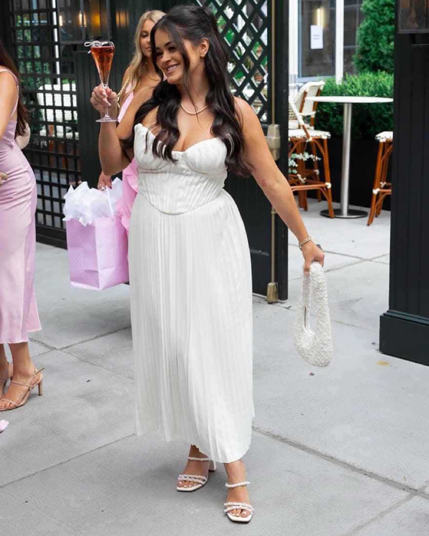 House Of CB Amorata Strapless Pleated - Image 3