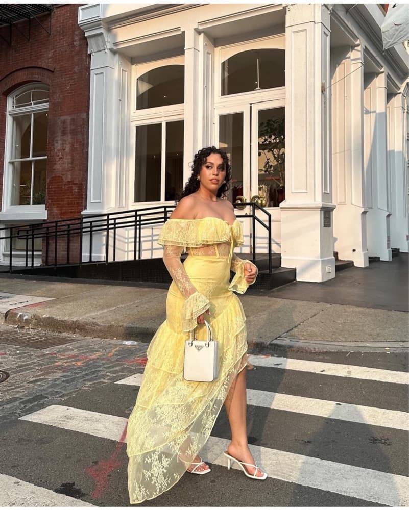 Majorelle Yellow Maxi Dress - Image 1