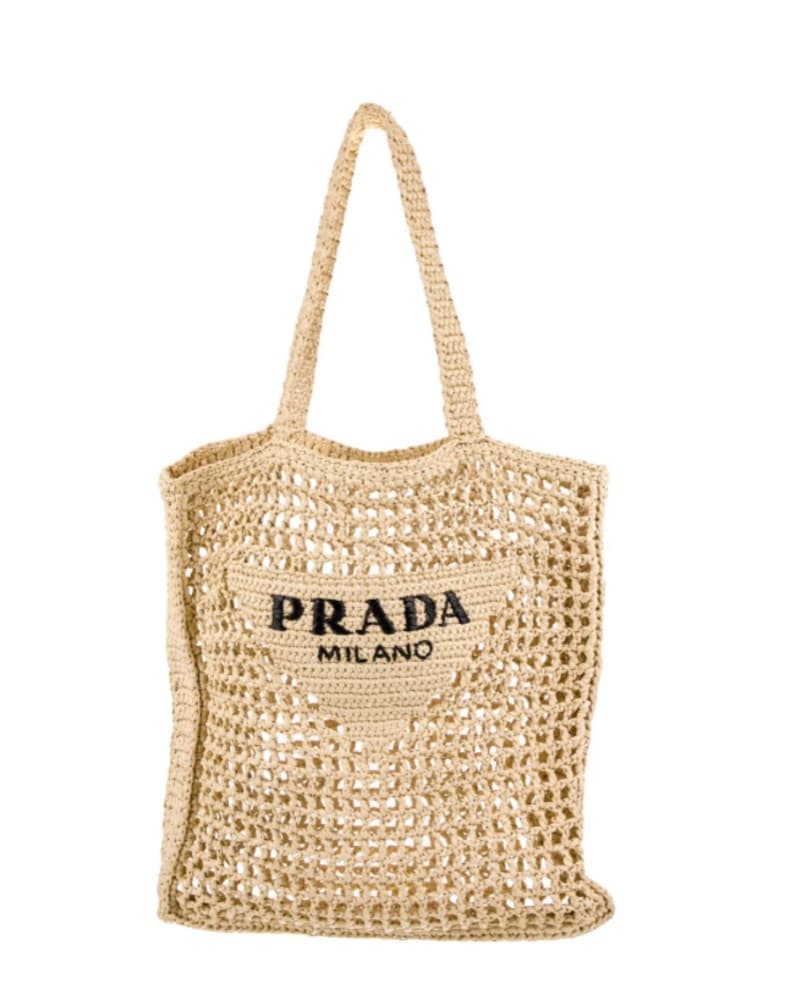 Chic Crochet Tote Bag - Image 1
