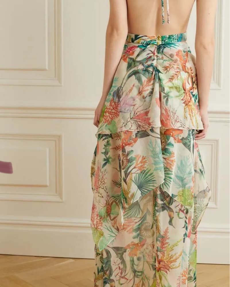 Pat BO Vibrant Tropical Maxi Dress - Image 2