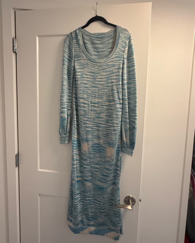 Blue and White Knit Dress From Alexis - Image 5