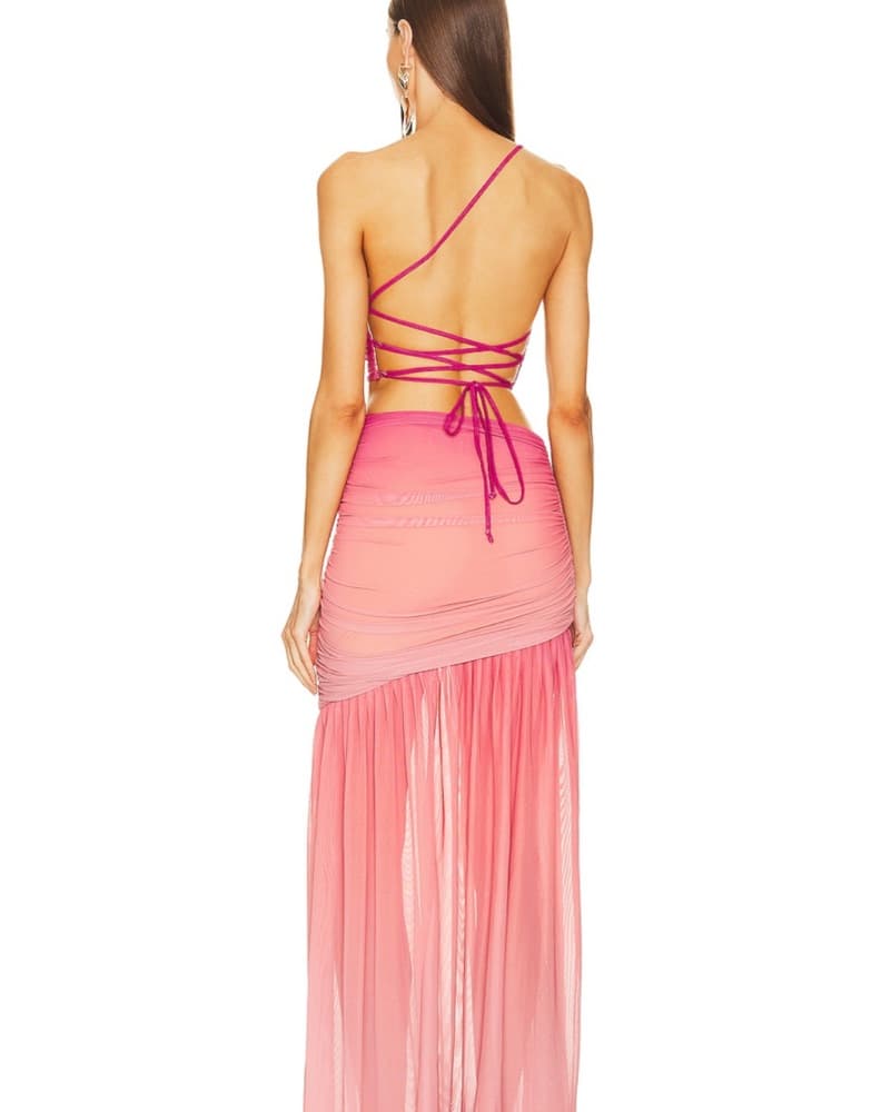 Pink Ombre Dress Michael Costello - Image 3