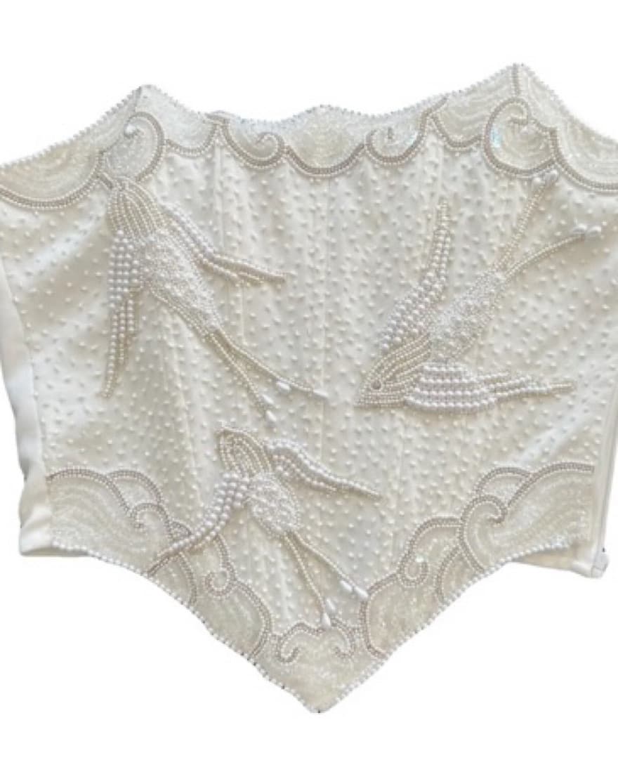 Clio Peppiatt Embellished bustier top - Image 3