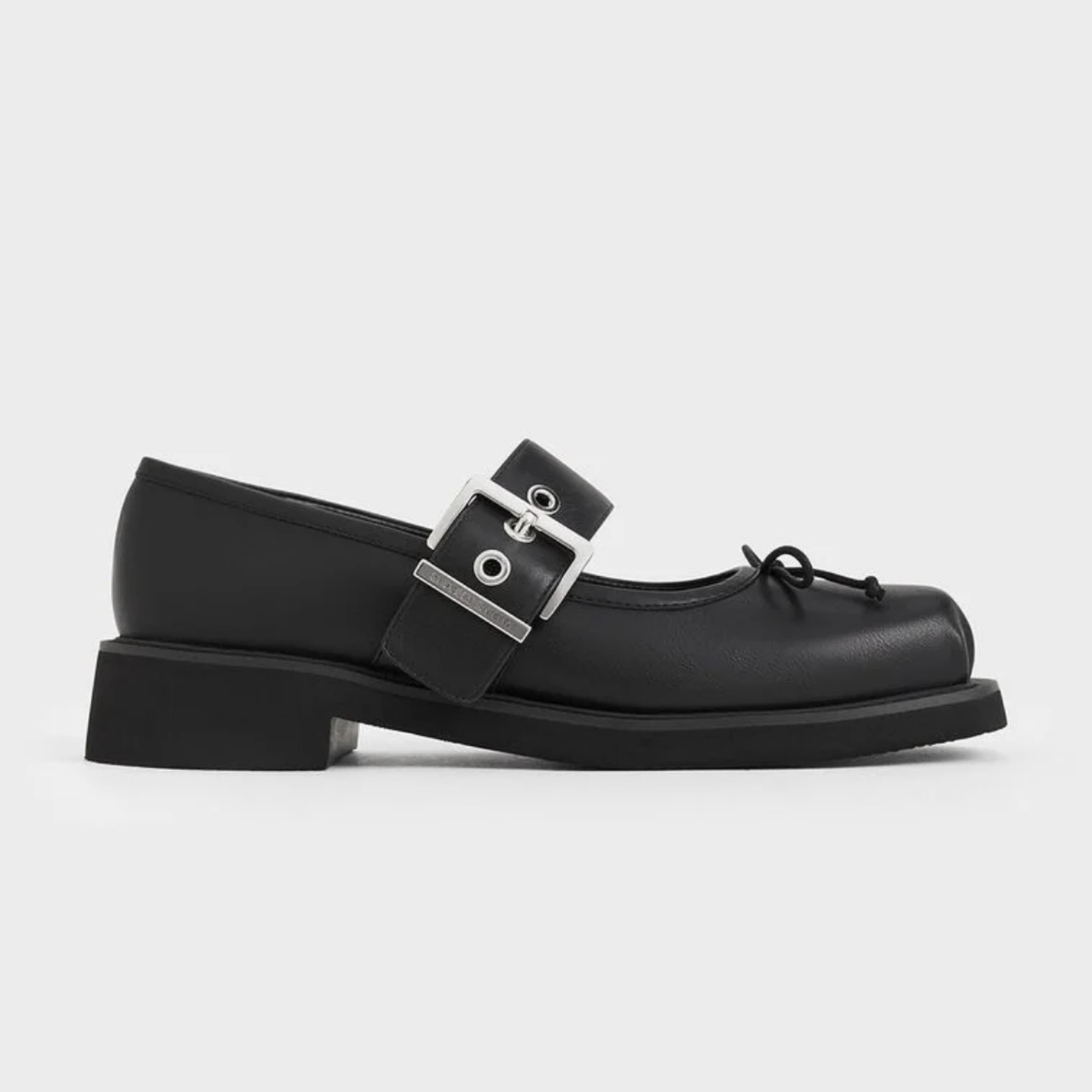 black buckle mary janes - Image 1