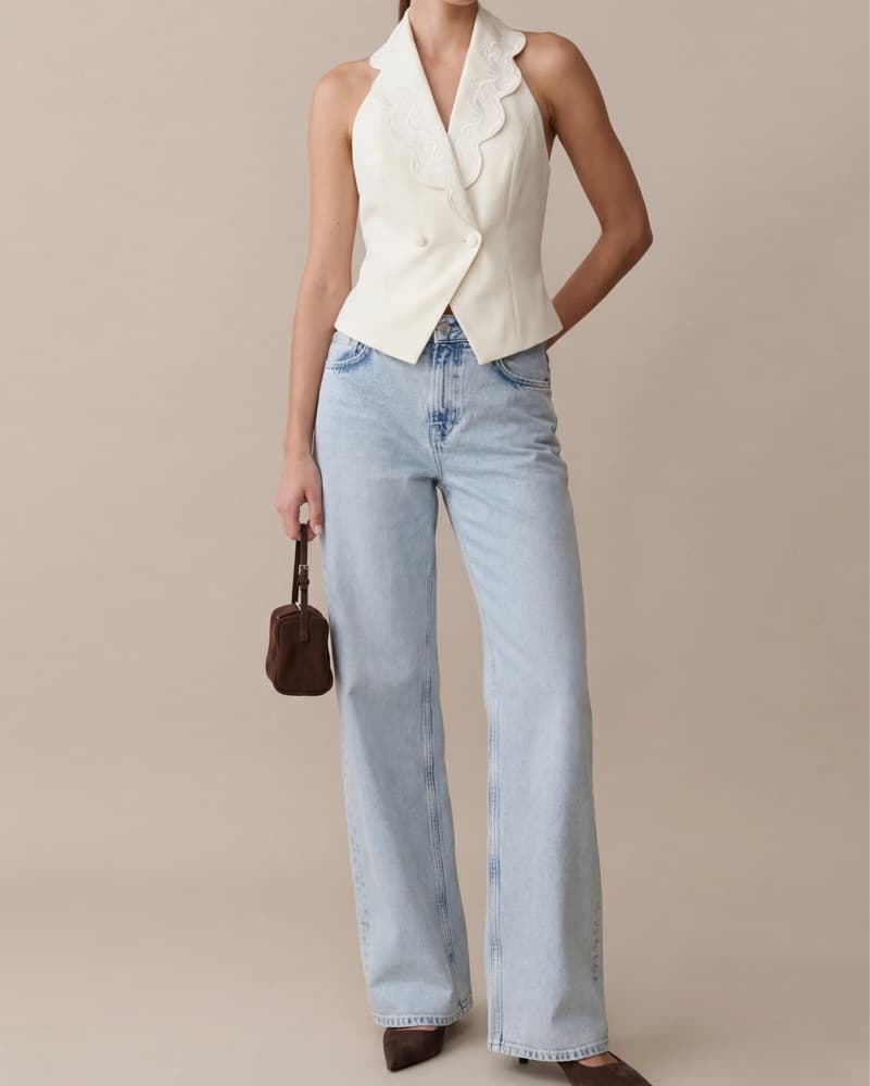 White Scalloped Vest - Image 3