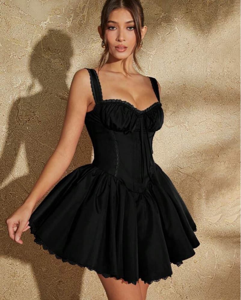 Black Mini Dress - Image 1