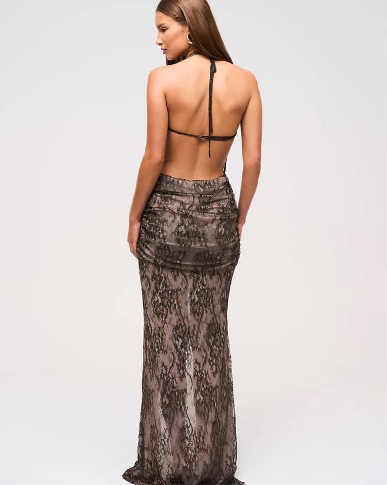 Sultry Lace Maxi Dress - Image 4