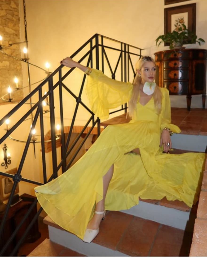 Alice & Olivia Radiant Yellow Maxi Dress - Image 2