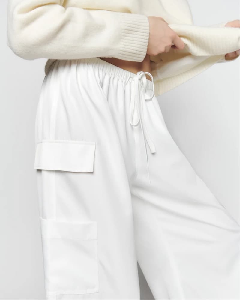 Reformation Wide Leg Cargo Pants - Image 2